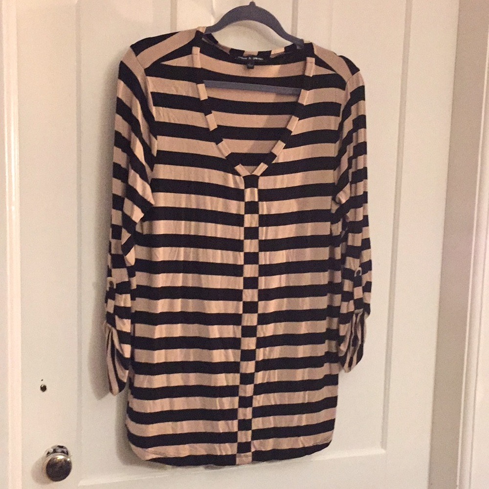 Cable and Gauge Striped Top.
